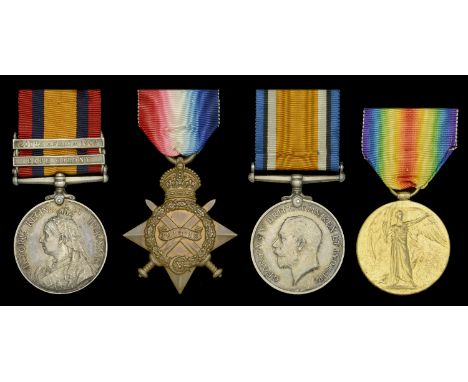 Four: Corporal W. North, Royal Berkshire Regiment  Queen’s South Africa 1899-1902, 2 clasps, Cape Colony, South Africa 1902 (