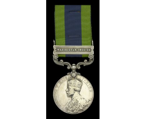 India General Service 1908-35, 1 clasp, Waziristan 1921-24 (5330050 Pte. W. Turner R. Berks. R.) very fine £60-£80