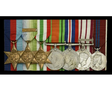 Seven: Stoker Petty Officer C. R. Barrington, Royal Navy  1939-45 Star; Atlantic Star, 1 clasp, France and Germany; Italy Sta
