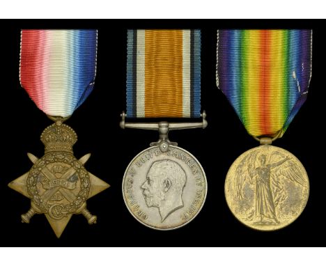 Three: Private A. Green, Bedfordshire Regiment  1914 Star (6494 Pte. A. Green. 2/Bedf: R.); British War and Victory Medals (6