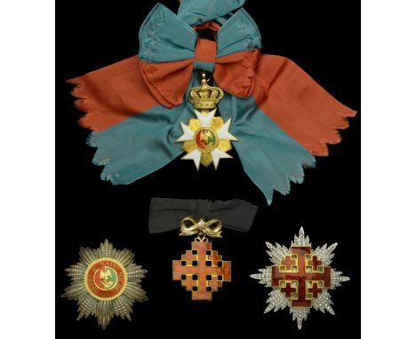 Vatican, Holy See, Order of the Holy Sepulchre, Civil Division (2), an unofficial Commander’s neck badge, 73mm including bow 