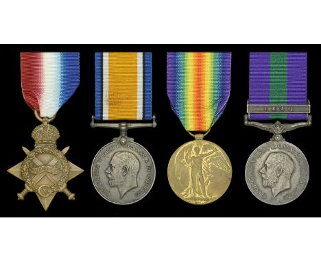 Four: Sergeant J. Spicer, Royal Garrison Artillery  1914-15 Star (41468. Gnr. J. Spicer. R.G.A.); British War and Victory Med