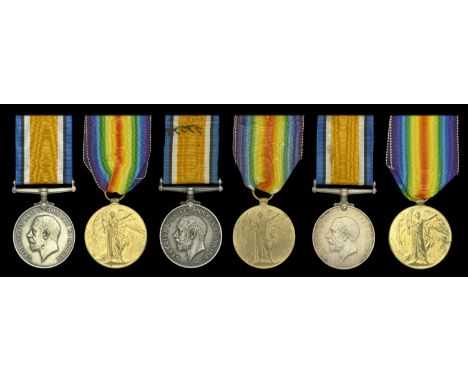Pair: Second Lieutenant E. T. R. Hoare, Royal Berkshire Regiment British War and Victory Medals (2. Lieut. E. T. R. Hoare.) v