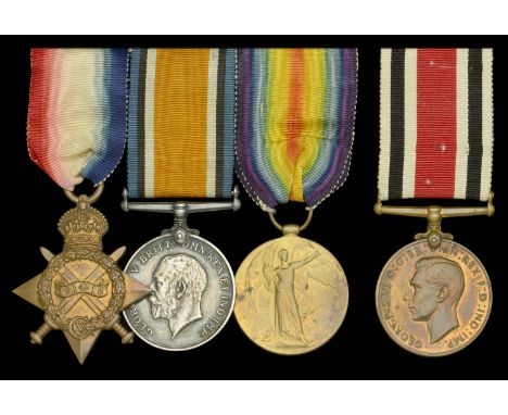 Four: Sergeant A. W. Allnutt, Royal Berkshire Regiment and Special Constabulary  1914-15 Star (2779 Pte. A. W. Allnutt. R. Be