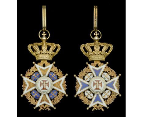 Portugal, Kingdom, Order of Christ, a late-19th Century Grand Officer’s neck Badge, 80mm including crown suspension x 48mm, s