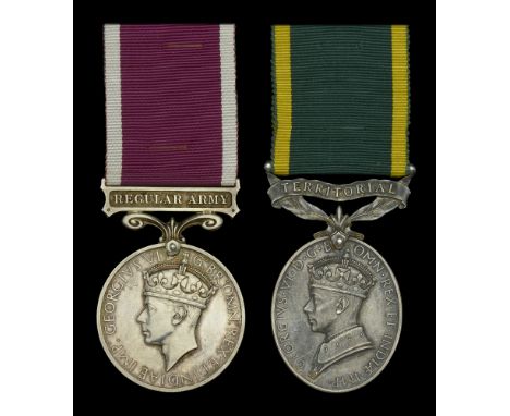 Army L.S. & G.C., G.VI.R., 1st issue, Regular Army (5331656 Sjt. G. W. Benham. R. Berks. R.); Efficiency Medal, G.VI.R., 1st 