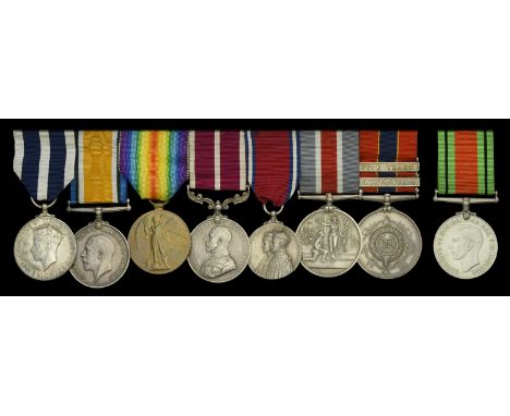 A Second War K.P.F.S.M. for Distinguished Service and Great War ‘Murmansk’ M.S.M. group of eight awarded to Chief Fire Office