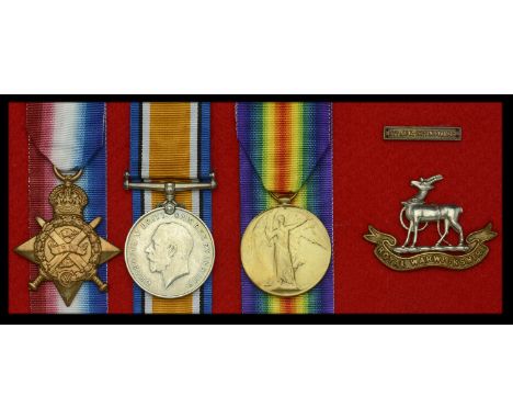 Three: Lance Corporal W. Darby, 1st Battalion, Royal Warwickshire Regiment, who was taken prisoner of war at Clary, 26 August