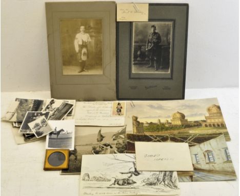 Items relating to Lieutenant Colonel J J C Davidson, Highland Regiment, including a daguerreotype portrait photograph, an inv