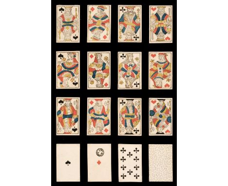 * Russian playing cards. PV-2 pattern, St. Petersburg: Imperial Playing Card Factory, circa 1820s, a complete deck of 52 sten