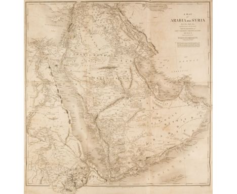 Arabia. Chesney (Lieut. Colonel), A Map of Arabia and Syria Laid down Chiefly from Original Surveys Under the Superintendence