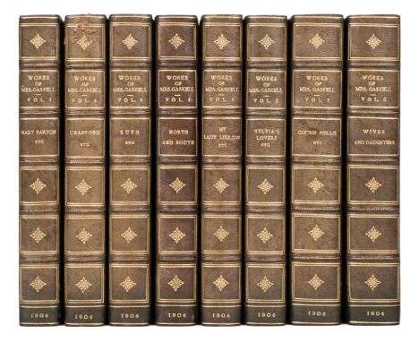Gaskell (Elizabeth Cleghorn). Works, Knutsford Edition, 8 volumes, London: Smith, Elder &amp; Co., 1906, some monochrome plat