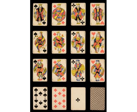 * French playing cards. Belgian-Genoese pattern, Lunéville: Bony, circa 1890, a complete piquet deck of 32 colour photorelief