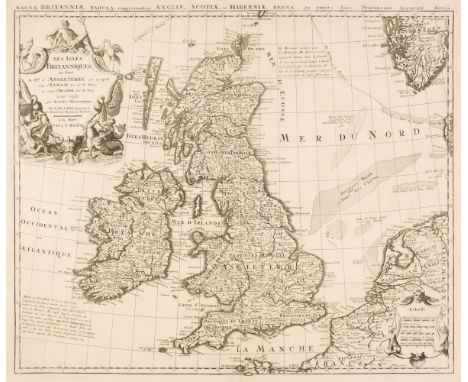 British Isles. Husson (Pieter), Les Isles Britanniques ou sont le Rme. d'Angleterre tiré de Sped celuy d'Ecosse tiré de Th. P