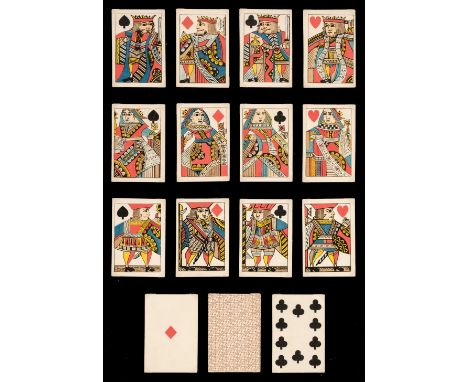 * English playing cards. Standard pattern, Thomas De La Rue: type D2, circa 1834-1840, 51 (of 52, without ace of spades) lett