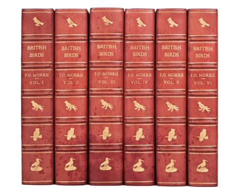 Morris (F. O.). A History of British Birds, 6 volumes, 1st edition, London: Groombridge and Sons, 1851-57, hand-coloured engr