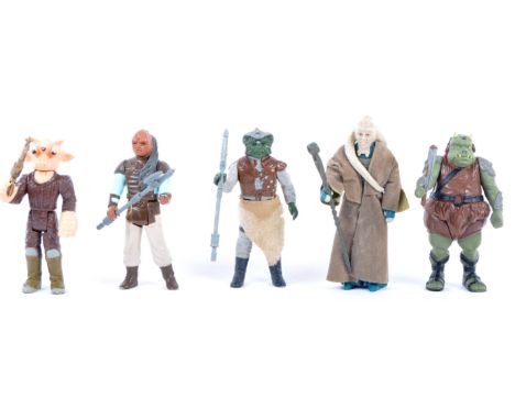 Star Wars - a collection of x5 original vintage Kenner / Palitoy made action figures - all from Return Of The Jedi - to inclu