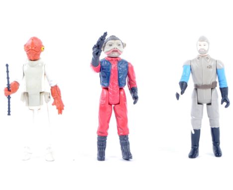 Star Wars - a collection of x3 original vintage Kenner / Palitoy made Star Wars action figures - all Rebels - comprising; Adm
