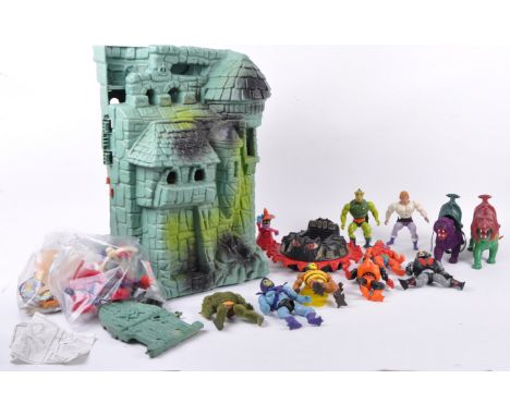 Masters Of The Universe - a large collection of original vintage 1980s Mattel made MOTU action figures and playsets. Includes