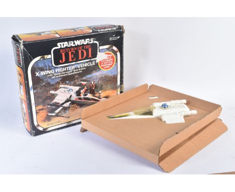 Star Wars - an original vintage Kenner / Palitoy made Star Wars action figure playset ' Battle Damaged X-Wing Fighter Vehicle