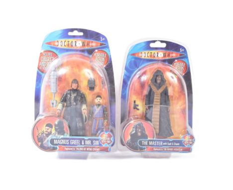 Doctor Who - Character Options - x2 Character made ' 4th Doctor ' Tom Baker era related action figures - The Master With Sash