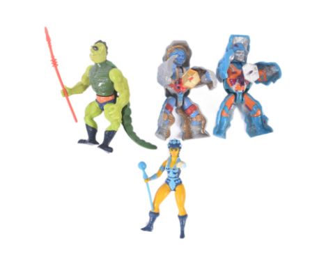 Masters Of The Universe - four vintage 1980s Mattel made He-Man / Masters Of The Universe MOTU action figures - ' Whiplash,' 