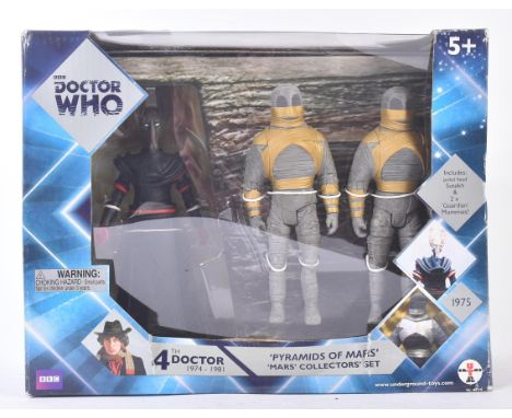 Doctor Who - Underground Toys - 'Pyramids Of Mars Collectors' Set' boxed action figure set from the Fourth Doctor era. Factor