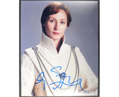 Star Wars - Genevieve O'Reilly (Mon Mothma) - autographed 8x10" colour photograph from the franchise. Signed neatly in blue i