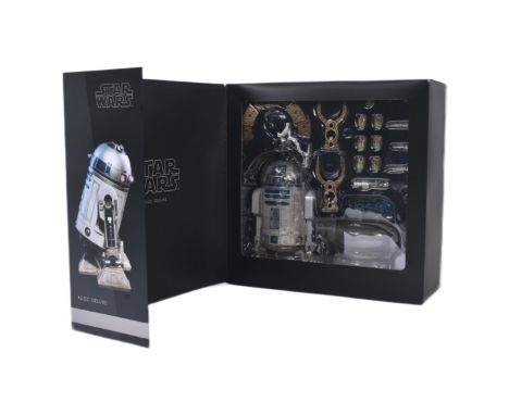 Star Wars - an original Sideshow made 1/6&nbsp; scale R2-D2 Deluxe action figure model with lighting effect. Appears mint and