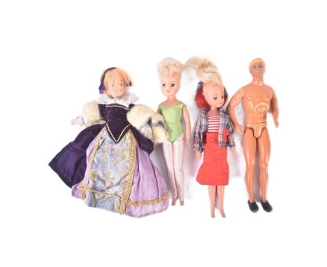 A collection of assorted vintage Pedigree made Sindy dolls along with Mattel Ken doll. The Sindy dolls with blonde rooted hai