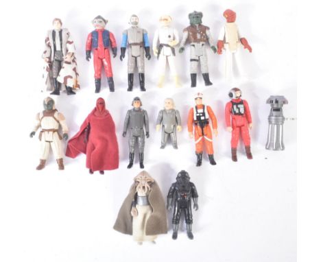 Star Wars - a collection of x15 original vintage Kenner / Palitoy made Star Wars action figures. Comprising: TIE Fighter Pilo