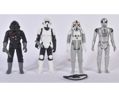 Star Wars - a collection of x4 original vintage Kenner / Palitoy made Star Wars action figures - all Imperials - comprising; 