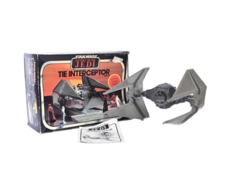 Star Wars - an original vintage 1983 Palitoy made Star Wars action figure playset ' TIE Interceptor Vehicle '. 100% complete,