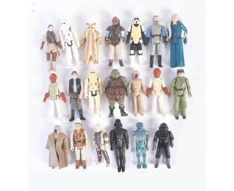 Star Wars - a collection of x20 original vintage Kenner / Palitoy made Star Wars action figures. Includes; Darth Vader, TIE F
