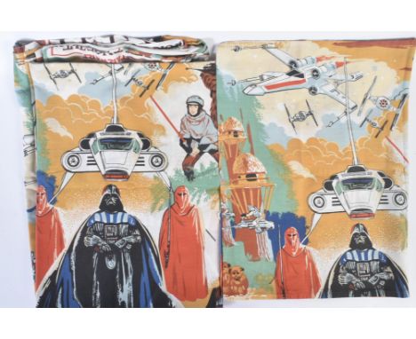 Star Wars - Return Of The Jedi (1983) - an original vintage ROTJ themed single duvet and matching pillow case set. Featuring 