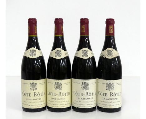 2 bts Côte-Rotie, Côte-Blonde 2001 R. Rostaing 2 hf/i.n, 1 vsl cdl, 2 bts Côte-Rotie, La Landonne 2001 R. Rostaing 2 hf, vsl 