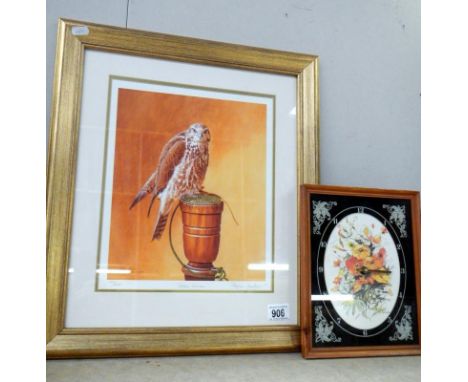 A bird picture &amp; battery operated clock