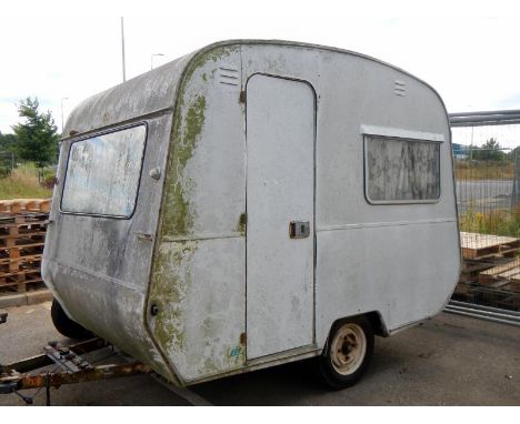 An old gas light small caravan