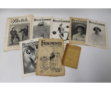 A SMALL COLLECTION OF FIRST WORLD WAR MAGAZINES ETC. to include 'Aerbut and Gaertie in War-Time', six dialect monologues by G