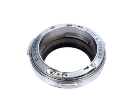 A Cook &amp; Perkins Lens Adapter, Contax RF (internal &amp; external) to Leica L39 rangefinder coupled mount