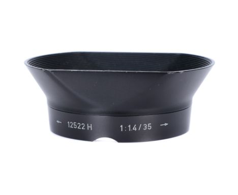 A Leica OLLUX Lens Hood, for Leitz Summilux 'Steel Rim' f/1.4 35mm lens, body, VG