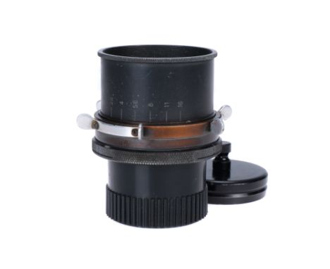 A Kinoptik Paris Focale Apochromat f/2 40mm Lens, Cameflex, black, serial no. 22193, body, F, elements, G-VG, some very light