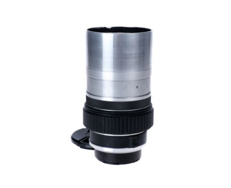 A J.H. Dallmeyer Super Six f/1.9 6" Lens, Hasselblad V mount, black/chrome, serial no. 514333, body, VG, elements, VG-E