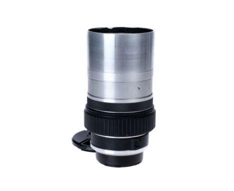 A J.H. Dallmeyer Super Six f/1.9 6" Lens, Hasselblad V mount, black/chrome, serial no. 514333, body, VG, elements, VG-E