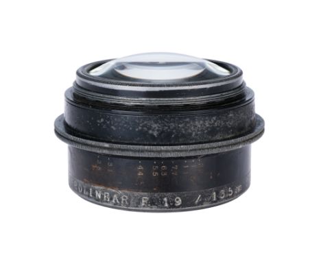 A Rietzchel Prolinear f/1.9 135mm Lens, black, serial no. 165156, body, F, elements, VG, some very light internal haze