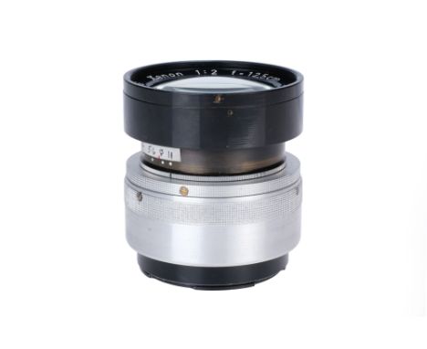 A Schneider Xenon f/2 135mm Lens, Converted to Hasselblad V mount, black, serial no. 48046, body, G, elements, VG, some light