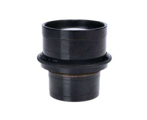 A Cooke Series O Anastigmat f/2 108mm Lens, black, serial no. 205015, body, G-VG, elements, G-VG, some light cleaning marks a