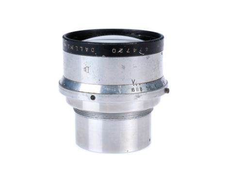 A J.H. Dallmeyer Super Six f/1.9 4" Lens, aluminium, serial no. 474720, body, G, elements, G-VG, some cleaning marks and ligh