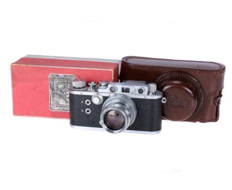 A Reid &amp; Sigrist Reid III Rangefinder Camera, 1947-65, chrome, serial no. P1159, with Taylor Hobson Anastigmat f/2 50mm l