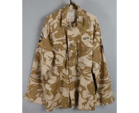 A British Army Tropical Desert Camouflage Shirt 